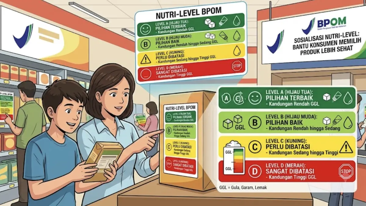 Nutrisi Level BPOM. (Foto: Ai)