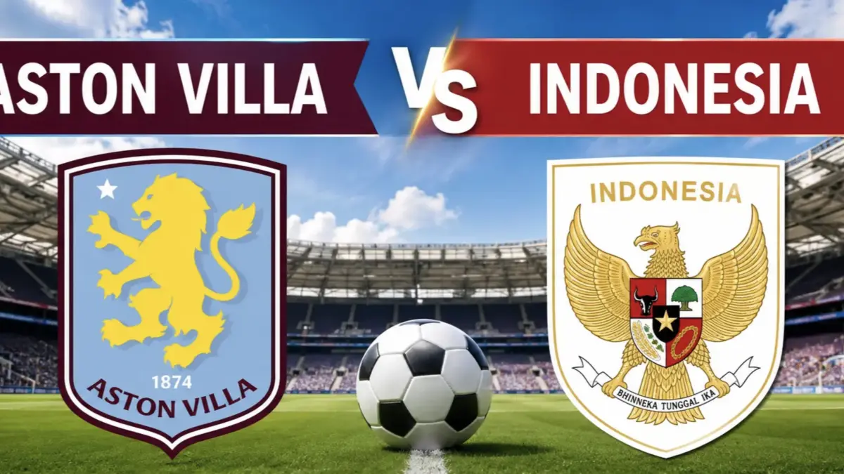 Aston Villa Tundukkan Indonesia All Stars 3-1, Arkhan Kaka Cetak Gol Hiburan