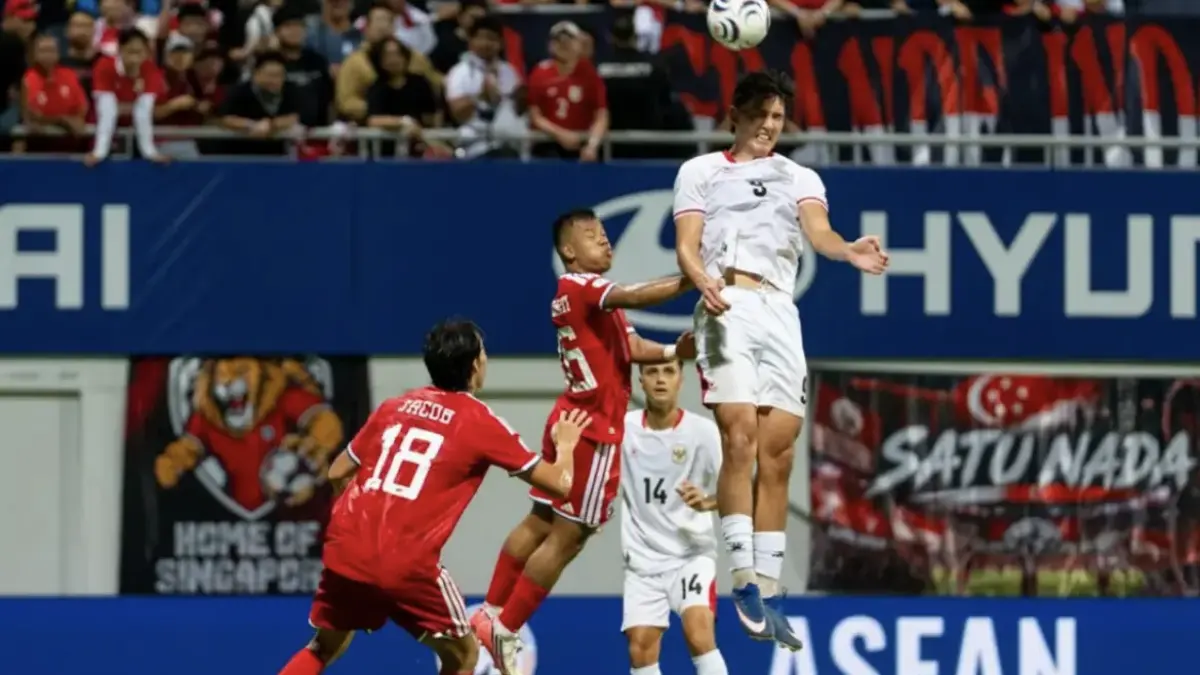 Duel Timnas Singapura versus Timnas Indonesia di Grup A Piala AFF 2026, Jumat (/-8-22026). Laga di Stadion Jalan
Besar, Singapura, ini berakhir dengan skor 1-1. (Dok. aseanutdfc.com)