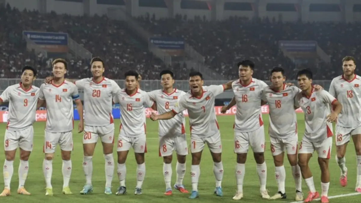 Vietnam lolos ke semifinal Piala AFF 2026 sebagai juara Grup A usai kalahkan Kamboja. (ANTARA FOTO/Bayu Pratama S)