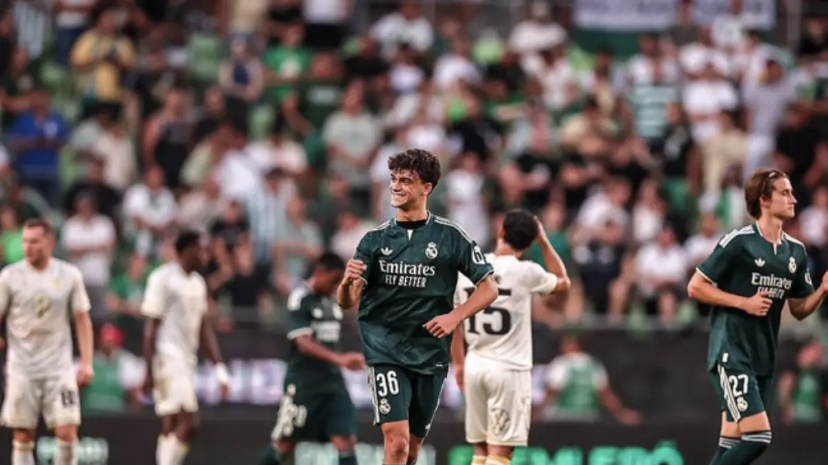Real Madrid kalahkan Ferencvaros 2-1. (Getty Images/David Balogh)