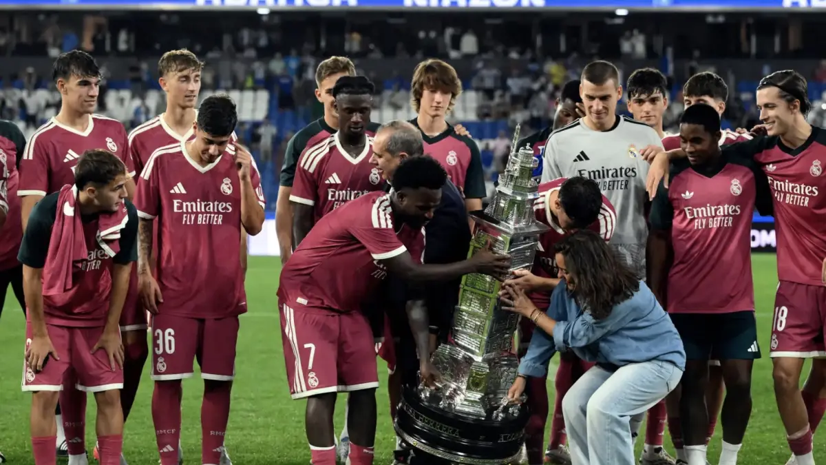 Real Madrid Juara Teresa Herrera 2026, Reaksi Vinicius Junior Jadi Perhatian. AFP