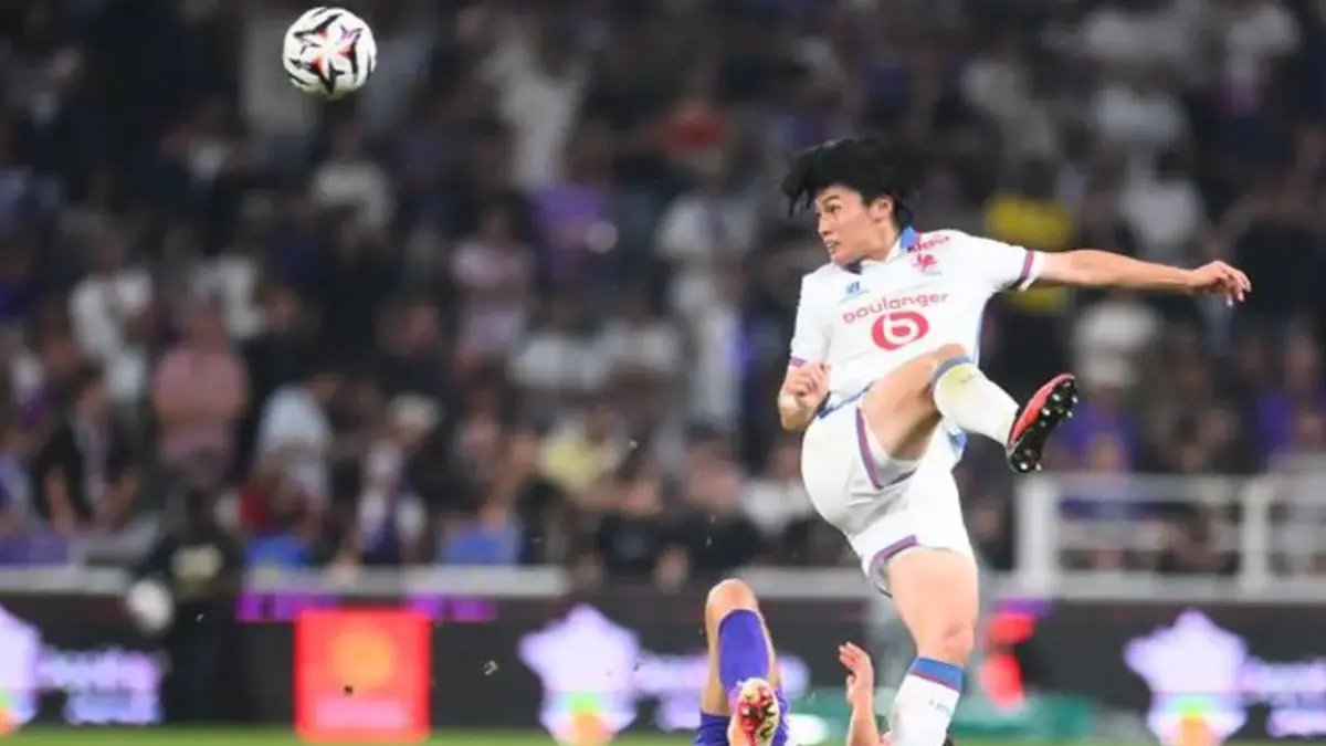 Ayase Ueda mencetak gol pada Kamis melawan Toulouse. (Loic Cousin/Icon sport)