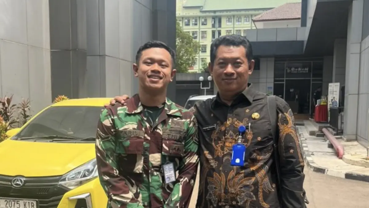 Serda Ahmad Muzammil bersama ayahnya (Foto: Istimewa)