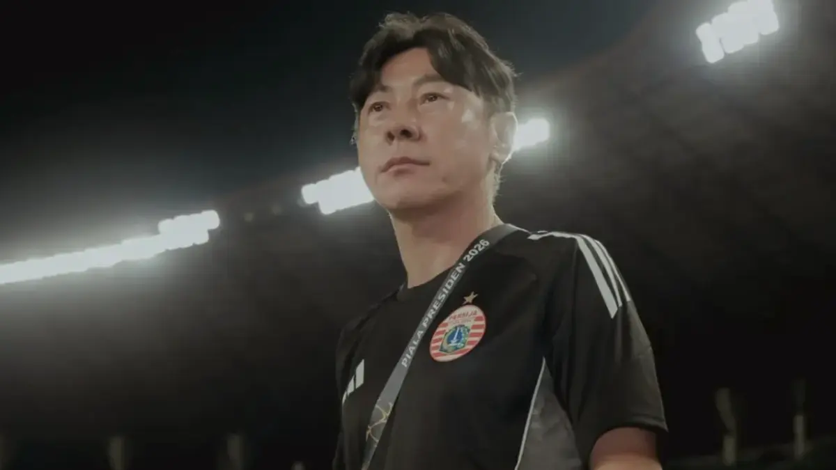 Shin Tae Yong ungkap ras senang setelah Persija kalahkan Persib. (Sumber: web/persija.id)