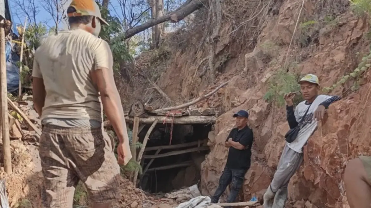 Lokasi lubang tambang emas ilegal di Pesanggaran, Banyuwangi (Foto: Dok. Istimewa)