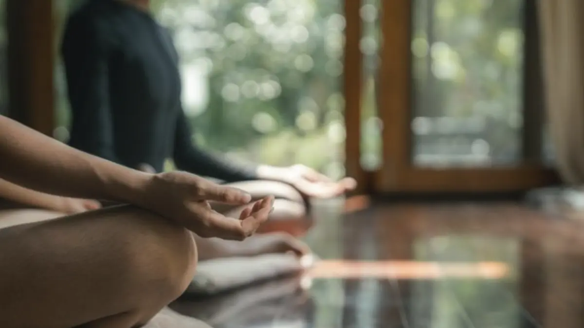 Foto: Ilustrasi meditasi (Getty Images/whitebalance.space)