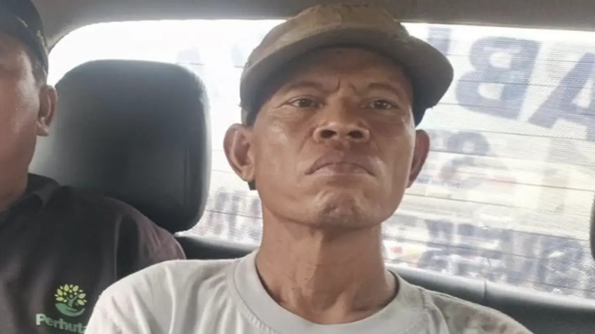 Pencuri kayu jati ditangkap Perhutani Bojonegoro. Foto: Istimewa