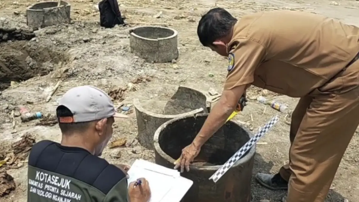 Sumur Jobong Era Majapahit Ditemukan di Nganjuk. (Foto: Bakrie)