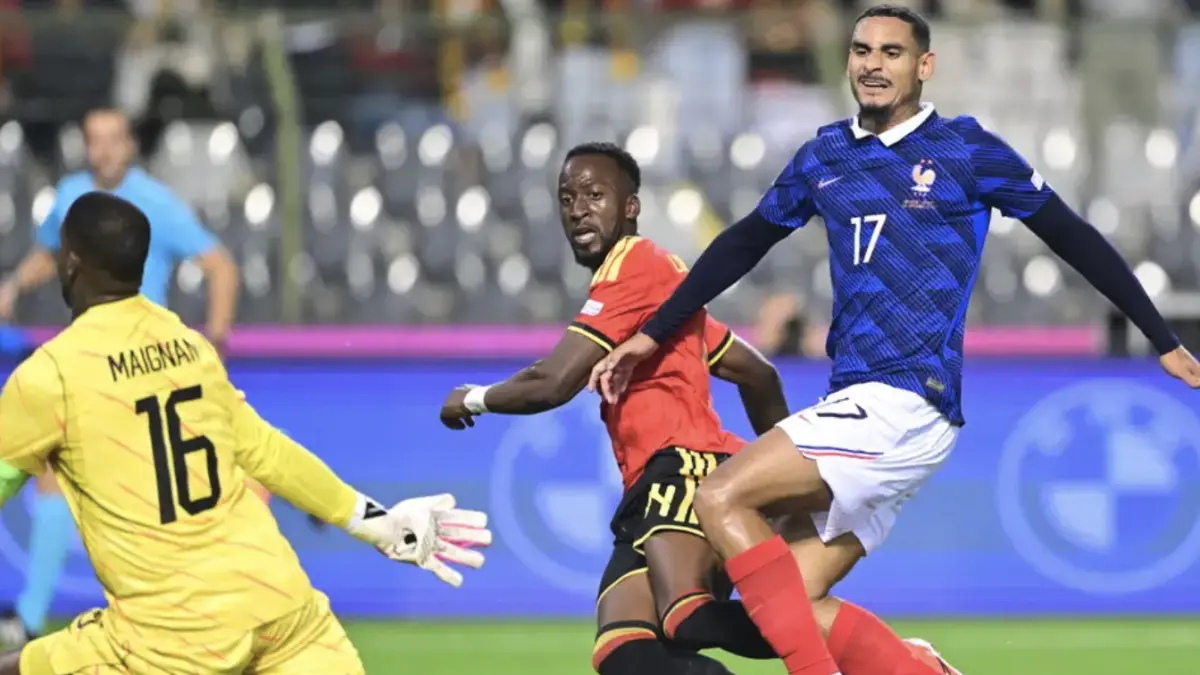 Laga Prancis vs Belgia. Foto : Ist