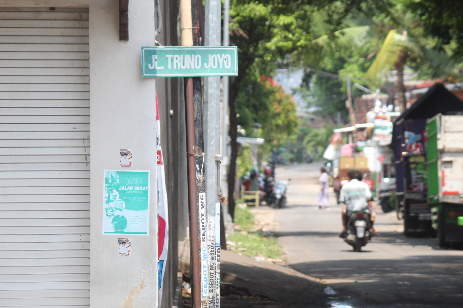 Gang Sadar yang kini diganti dengan Jalan Trunojoyo.