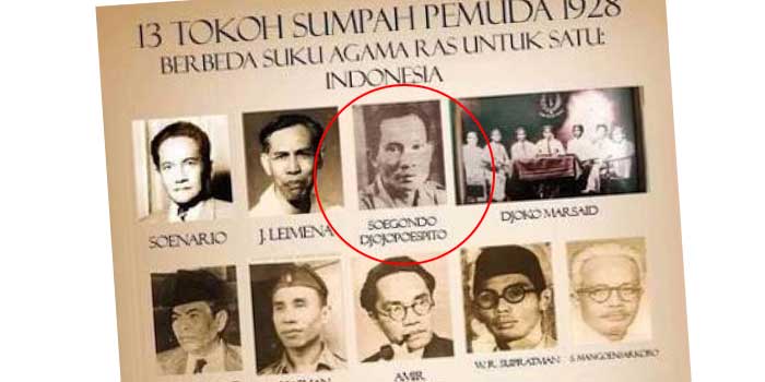 Soegondo Djojopoespito, perintis sekaligus pemimpin Sumpah Pemuda pada 28 Oktober 1928.