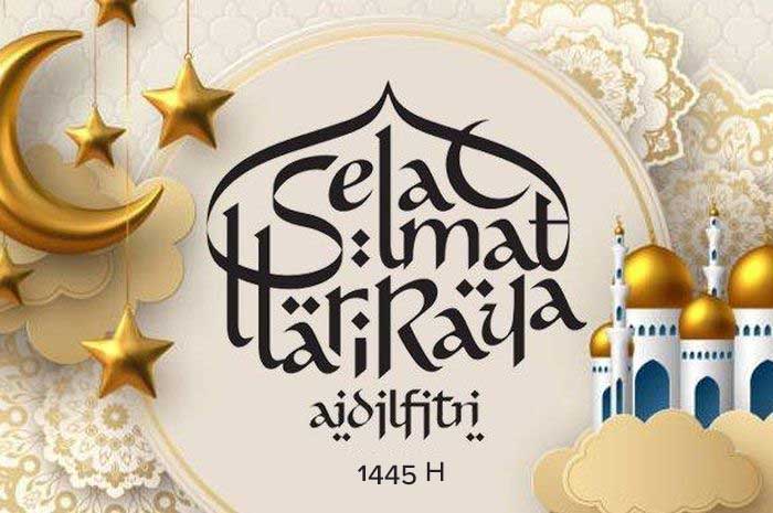 Ilustrasi ucapan idul fitri 2024