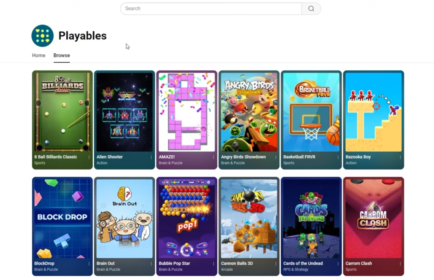 YouTube Playables menawarkan fitur bermain game arcade pada platform YouTube.