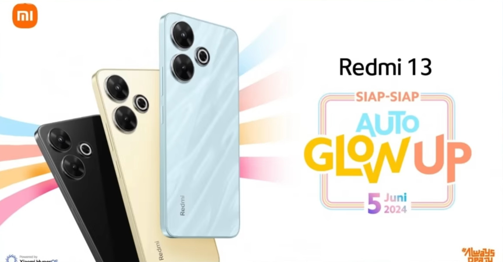 Redmi 13 resmi dirilis di Indonesia pada 5 Juni 2024.