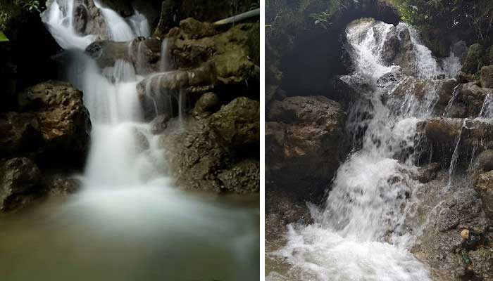 Air Terjun Sanggrahan di Desa Kedungjambe, Kecamatan Singgahan, Kabupaten Tuban.