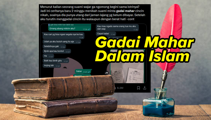 Ilustrasi hukum gadai mahar dalam Islam.