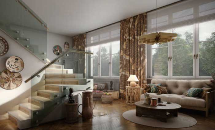 Desain interior rumah minimalis.