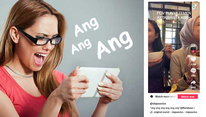 Arti istilah Ang Ang Ang yang viral di TikTok menggambarkan keintiman tersendiri.