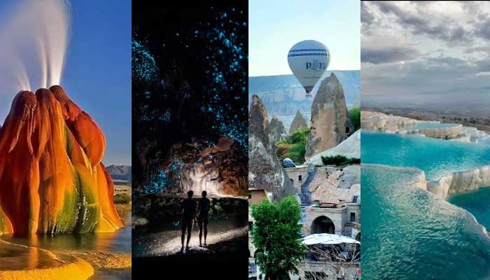 Deretan tempat wisata terunik di dunia ini menawarkan sensasi seperti berada di planet lain.
