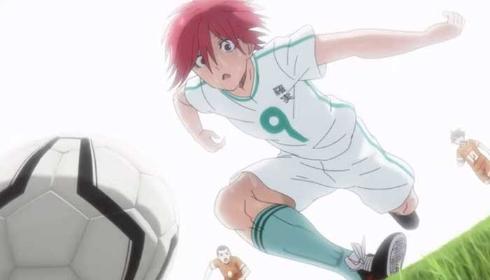 Tangkapan layar anime sepak bola Blue Lock.
