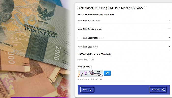 Cek penerima bansos dengan NIK KTP, dari PKH, BPNT, dan PIP, dan tips cara jika nama tidak terdaftar. Langkah pertama klik pada link cek penerima Bansos di situs resmi Kemensos. Foto adalah ilustrasi