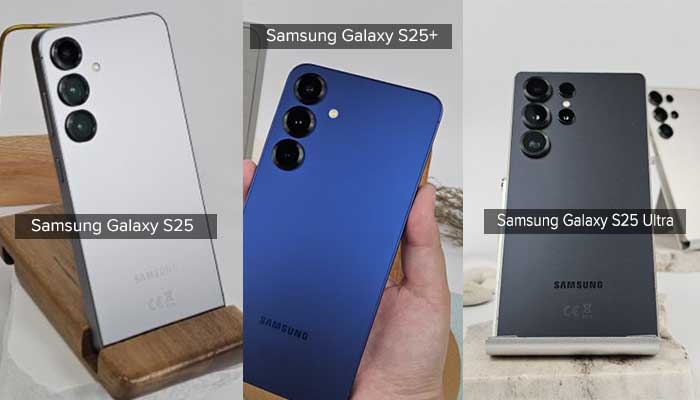 Trio smartphone flagship terbaru dari Samsung. Galaxy S25, Galaxy S25+, dan Galaxy S25 Ultra.