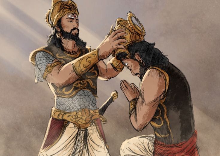 Ilustrasi politikus era Kerajaan Majapahit.