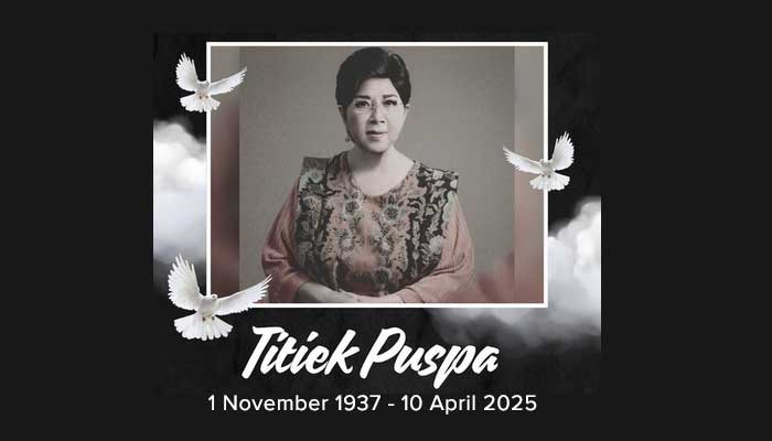 Legenda musik Indonesia, Titiek Puspa, meninggal dunia hari ini, Kamis, 10 April 2025.