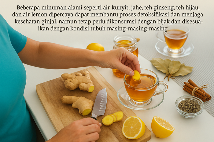 Minuman sehat hindari ginjal sejak usia muda yang mudah didapatkan.