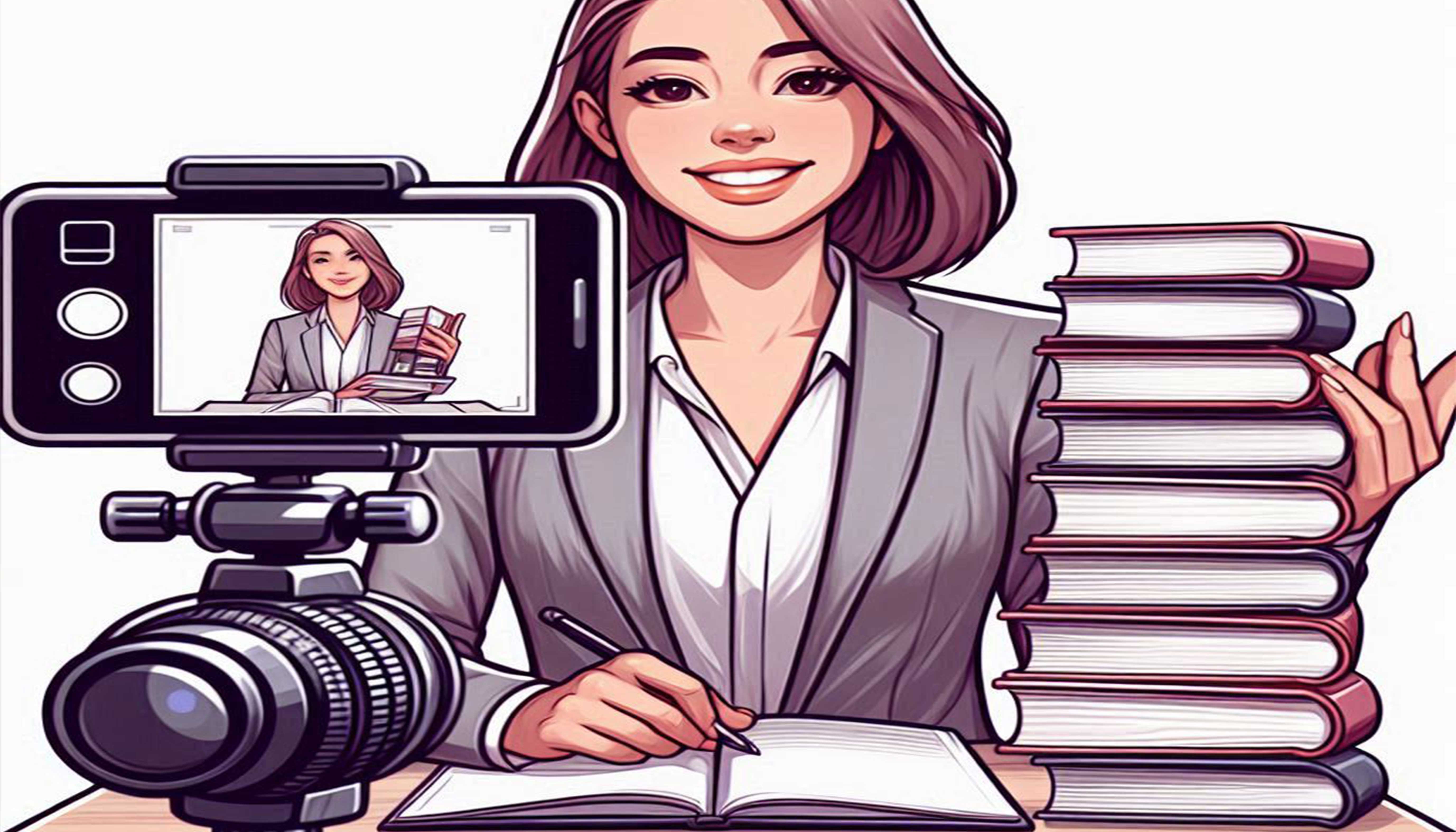 Ilustrasi cara promosi buku di TikTok yang bisa dimanfaatkan para penulis, khususnya penulis pemula untuk memasarkan karya-karyanya.