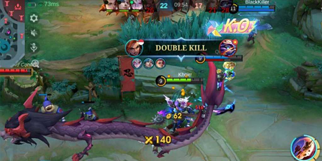 POCO C71 saat digunakan bermain Mobile Legends: Bang Bang.