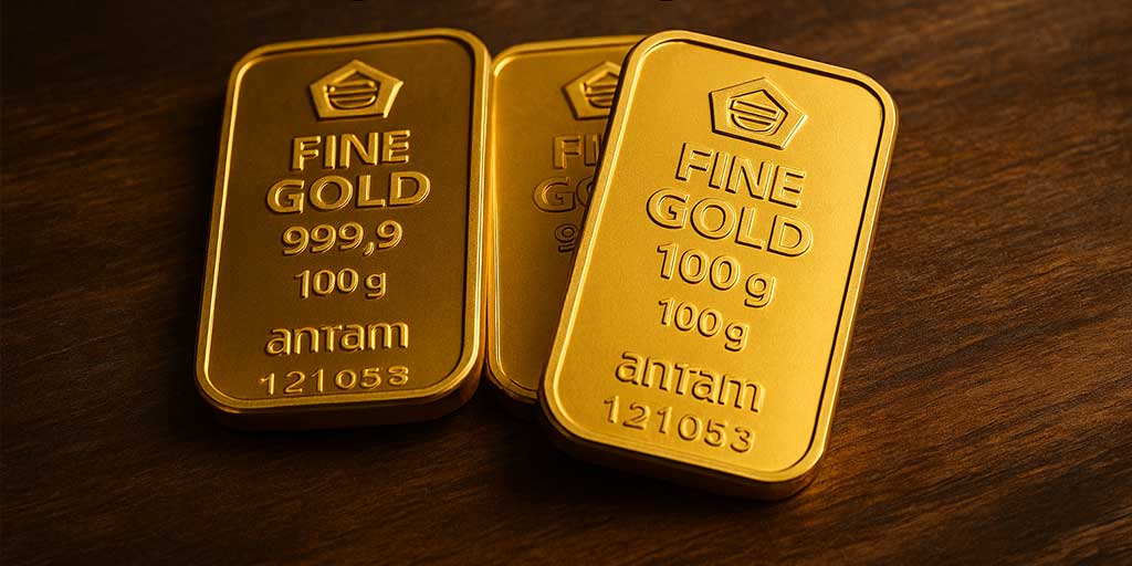 Harga emas di Pegadaian hari ini, Minggu 8 Juni 2025 terpantau mengalami tren penurunan cukup tajam. Foto adalah ilustrasi.