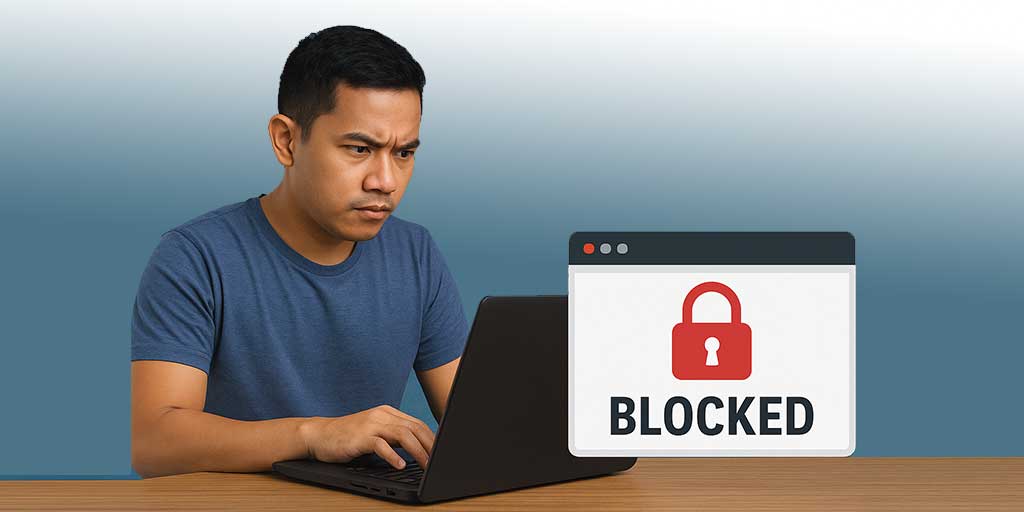 Ada trik cara buka situs yang diblokir tanpa VPN di laptop, PC, Android, dan iPhone dengan langkah mudah dan nggak ribet. Foto adalah ilustrasi.