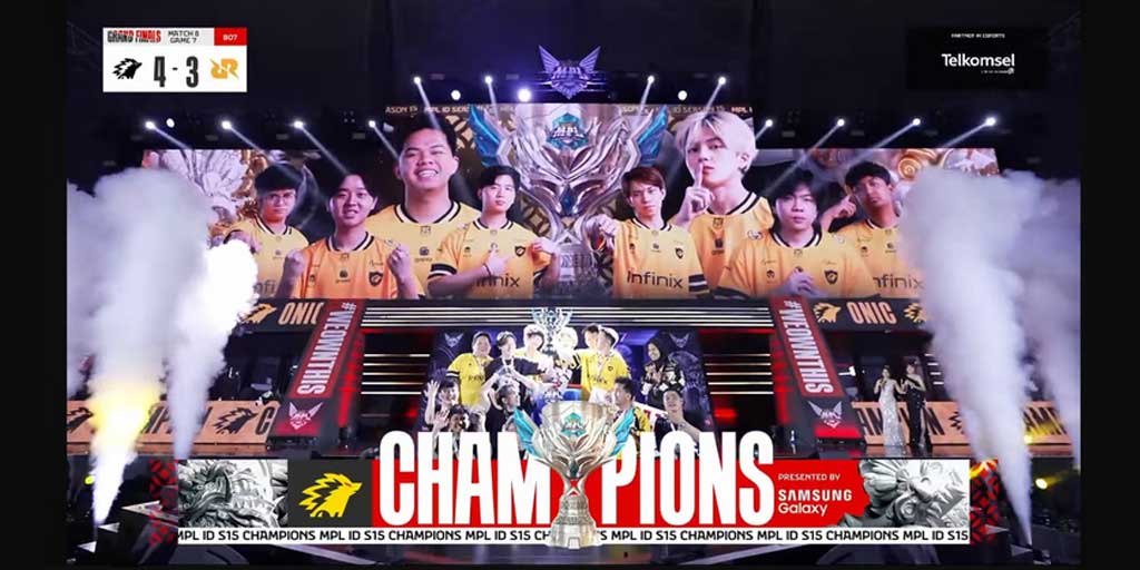 Onic Juara MPL Indonesia Season 15.