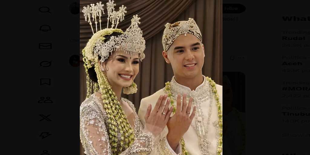 Fakta di balik pernikahan Al Ghazali dan Alyssa Daguise, adat prosesi yang bisa disebut Adat Jawa Prancis.
