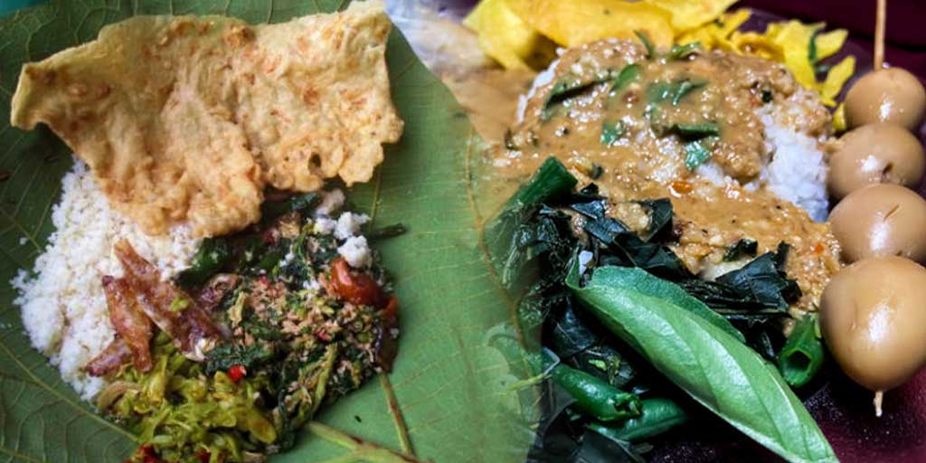 Foto ilustrasi nasi pecel.