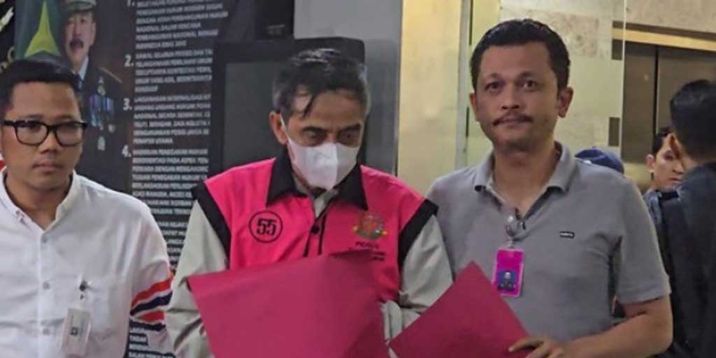 Agam Syarif Baharuddin, salah satu tersangka kasus suap vonis lepas kasus korupsi CPO.