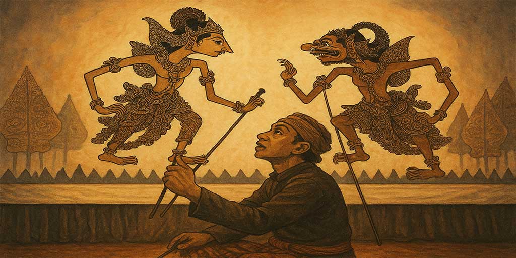 Wayang kulit, dari karakter tokoh, cerita hingga punakawan, terkandung nilai-nilai luhur filsafat Jawa. Foto adalah ilustrasi.