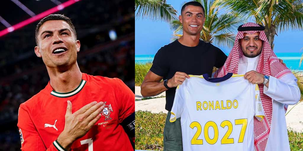 Cristiano Ronaldo resmi memperpanjang kontrak dengan Al-Nassr, nominalnya  Rp 10,9 miliar per hari.