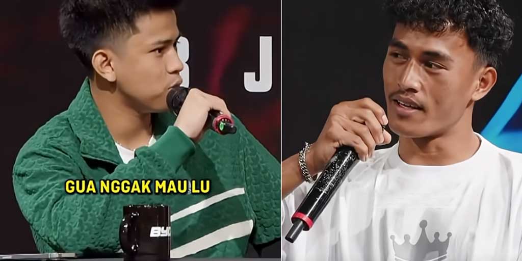 Tangkapan layar dari video pendek Jaden dan Andi Cobra sebulan sebelum mereka duel.