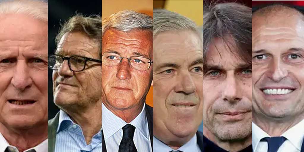 Deretan pelatih paling berprestasi sepanjang sejarah Serie A, legendaris dari era klasik hingga zaman modern.