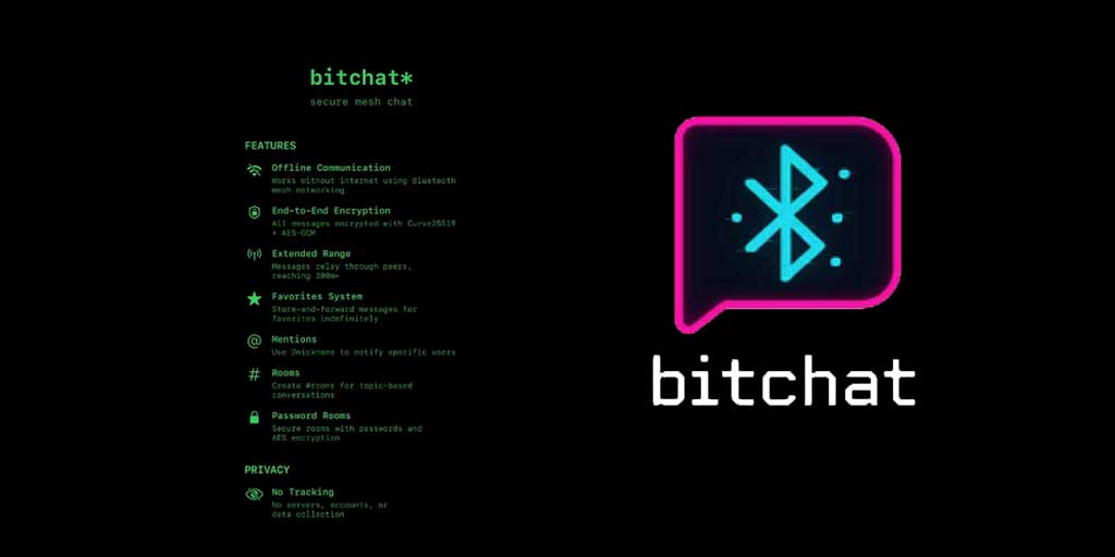 Cara kerja Bitchat, aplikasi pesan ini bisa digunakan tanpa internet.