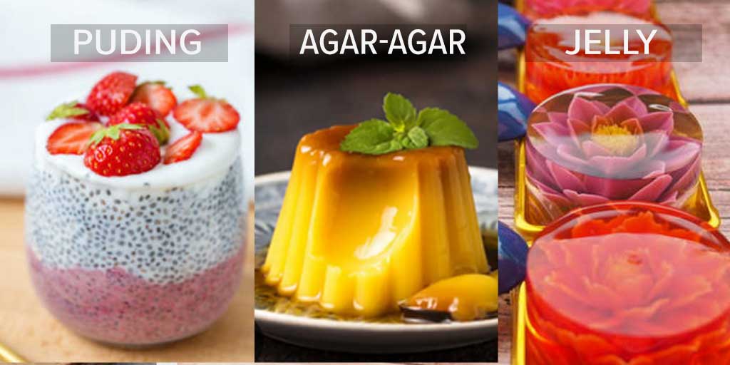 Ada beberapa tips mengenali perbedaan antara puding, agar-agar, dan jelly.