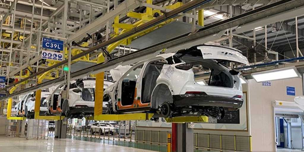 Salah satu pabrik perakitan NETA di markas besar Hozon Auto China.