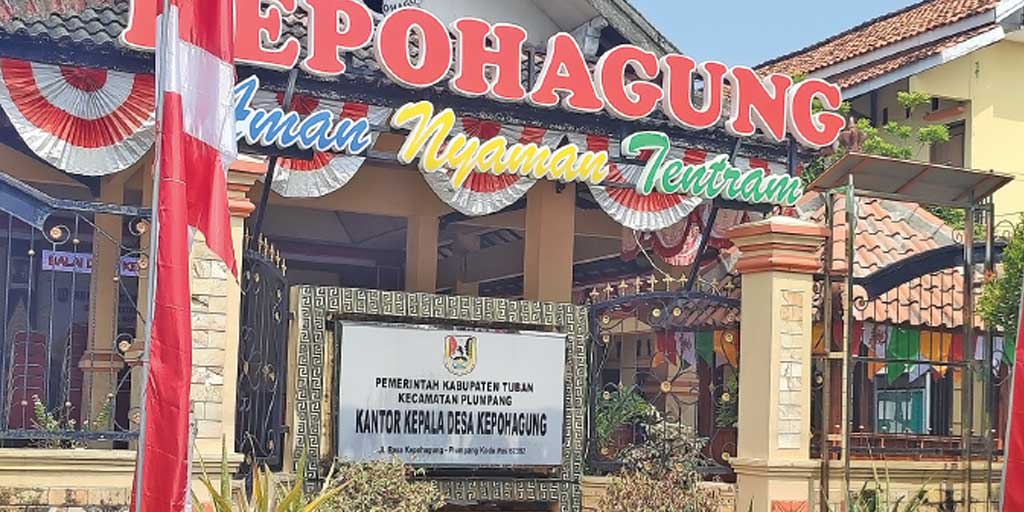 Situasi Kantor Kepala Desa Kepohagung, Kecamatan Plumpang pasca polemik dugaan penyelewengan PADes oleh kades setempat.