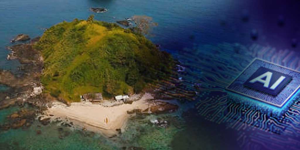 Pulau Sensay, mikro-negara berbasis AI di Filipina.