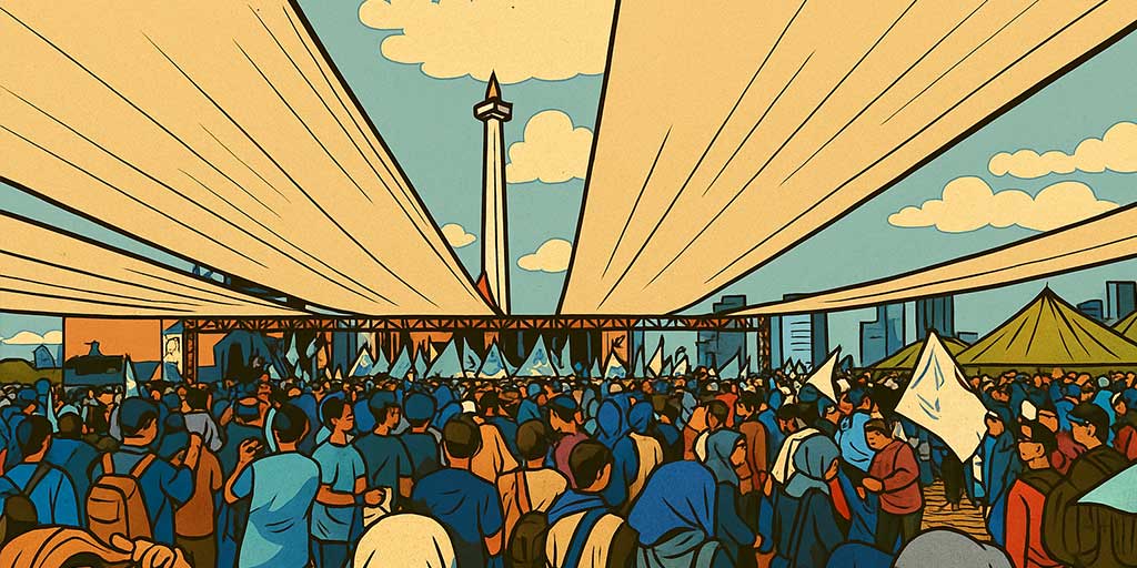 Ratusan ribu buruh bersiap demo serentak pada 28 Agustus 2025 untuk menuntut kenaikan upah minimum provinsi (UMP) tahun 2026 sebesar 8,5% hingga 10,5%. Foto adalah ilustrasi.