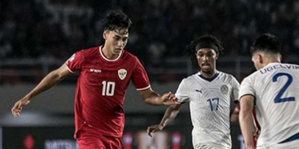 Pesepak bola Timnas Indonesia Rafael William Struick saat pertandingan Grup B ASEAN Cup 2024 lawan Timnas Filipina di Stadion Manahan, Solo, Jawa Tengah, Sabtu (21/12).