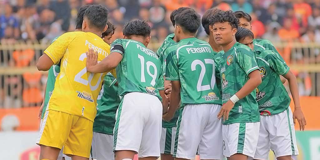 Pemain Persatu Tuban ketika berlaga di kompetisi Liga 3 2023/2024,